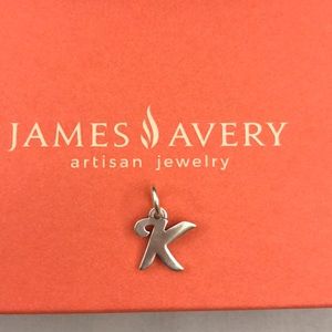 James Avery “k” initial necklace charm